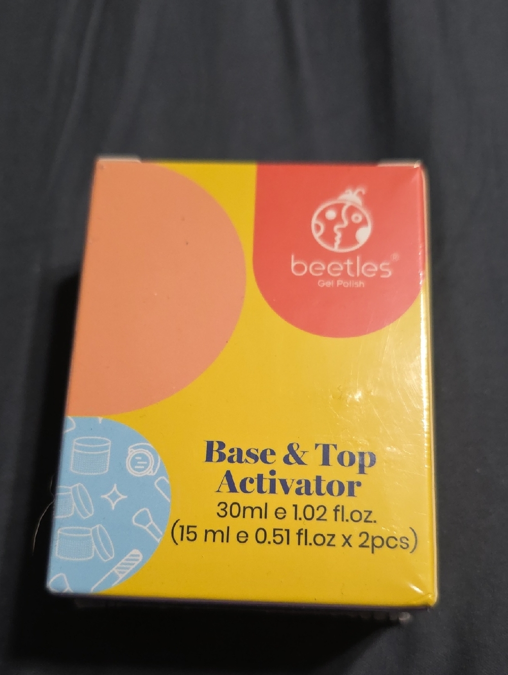 Beetles Base & Top Activator - Yellow/Peach Packaging